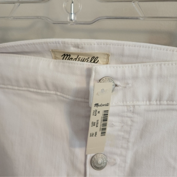 Madewell Jeans NWT womens size 36 Plus Size Button Fly 10" high rise skinny crop - Picture 4 of 7